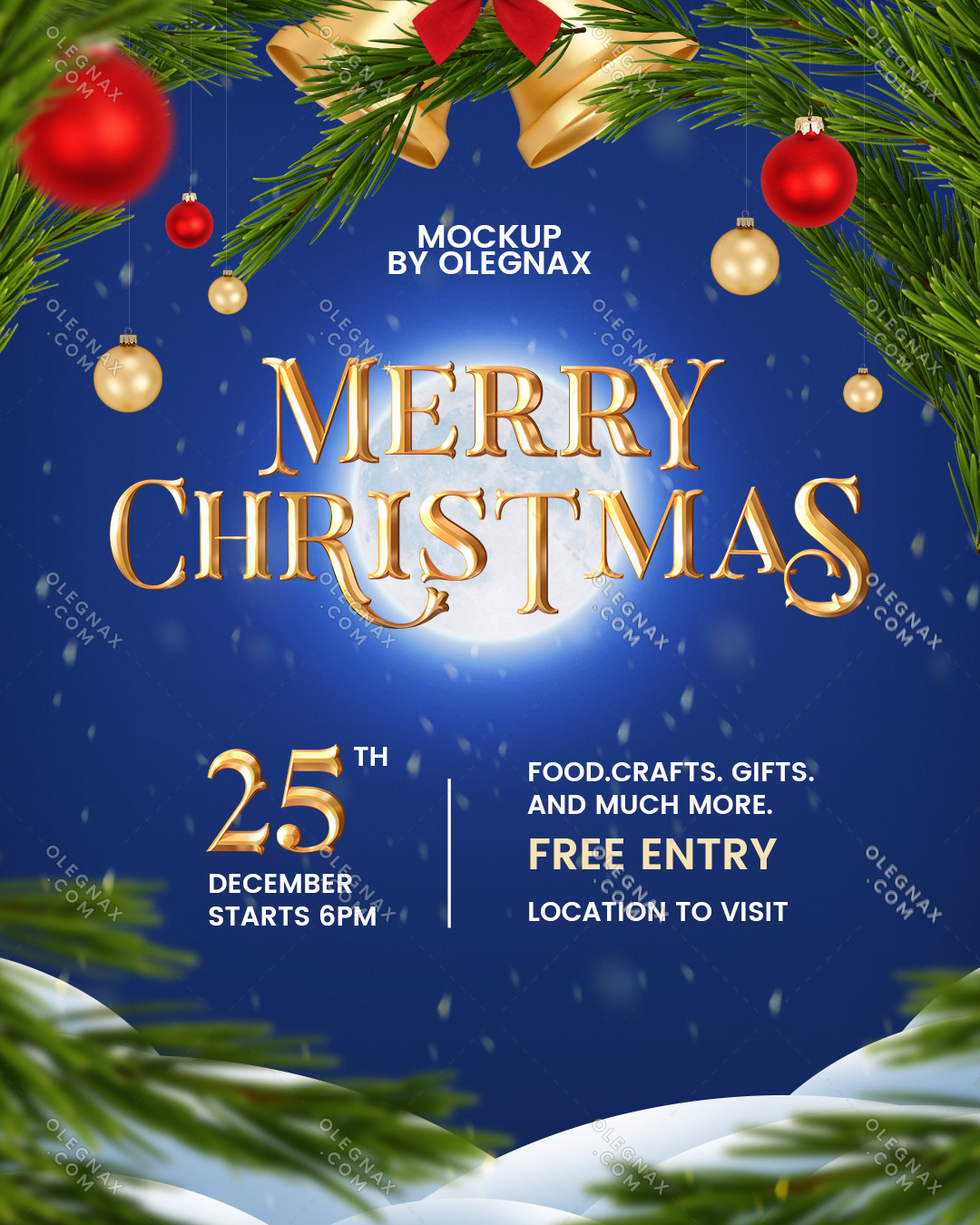 Christmas and New Year Banner Templates, for Instagram, Facebook